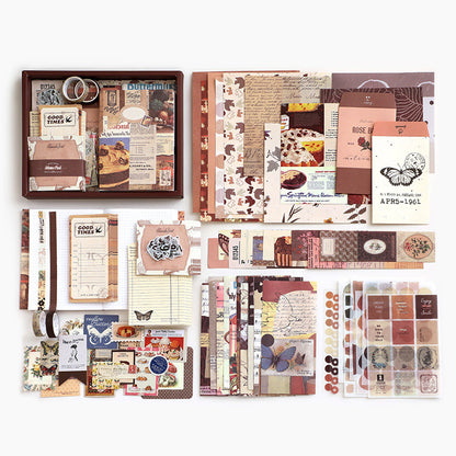 Vintage Artistic Planner Gift Set - Cocoa Brownie Edition