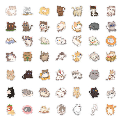 100 Pcs Individual Stickers |  Kitty-Cat Collection
