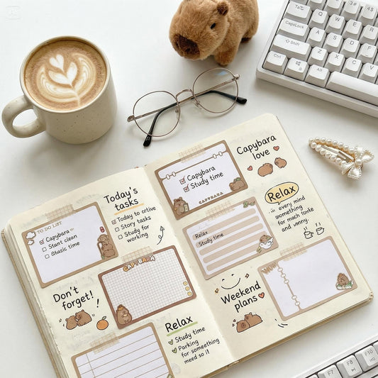 Capybara Pull-Out Sticky Notes