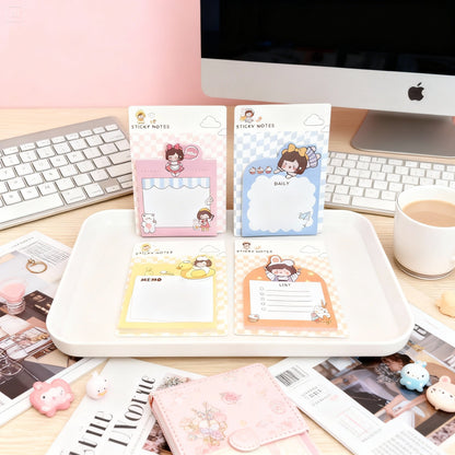 4 Pack - Sweet Millie Korean Style Sticky notes