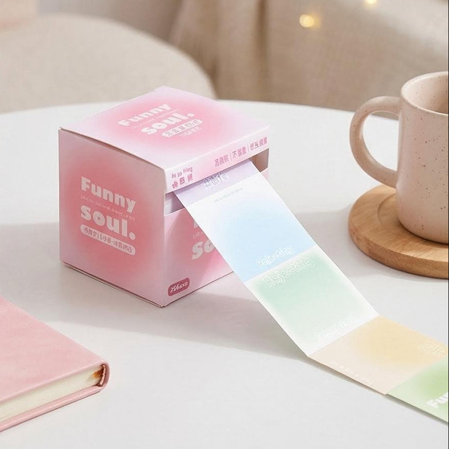 Blush Gradient Pull-Out Sticky Notes