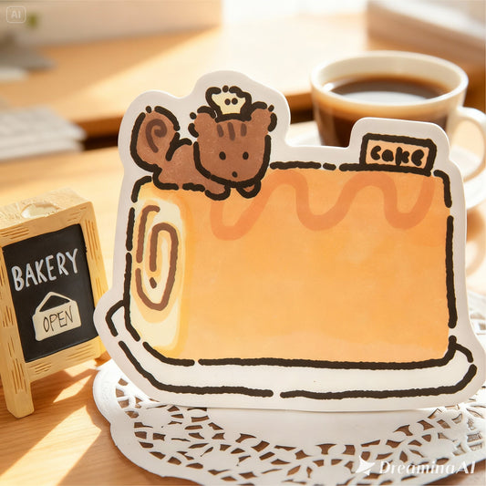 Cute Animal Café Sticky Notes