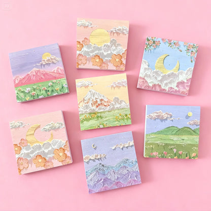 Korean style oil painting art sticky notes
