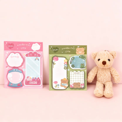 Mini Kawaii Animal Sticky Note Set Bundle