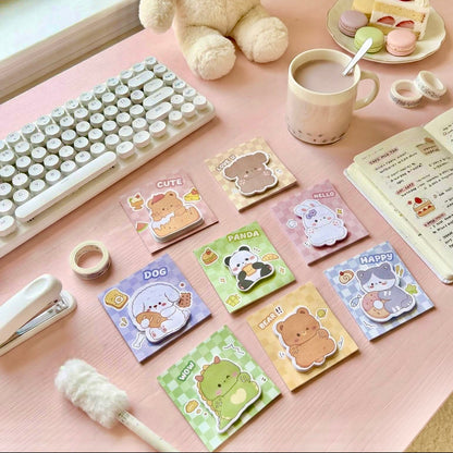 Kawaii Animal Shaped Mini Sticky Note Pads