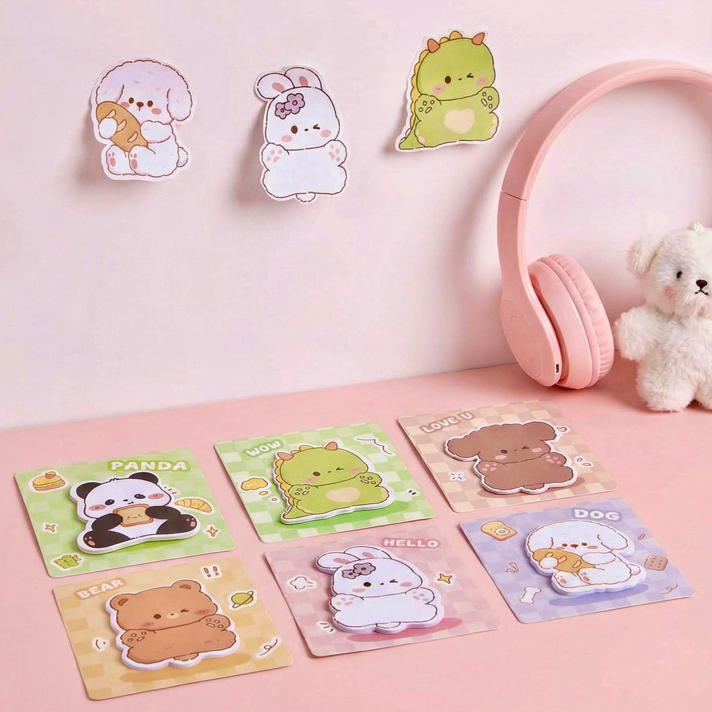 Kawaii Animal Shaped Mini Sticky Note Pads