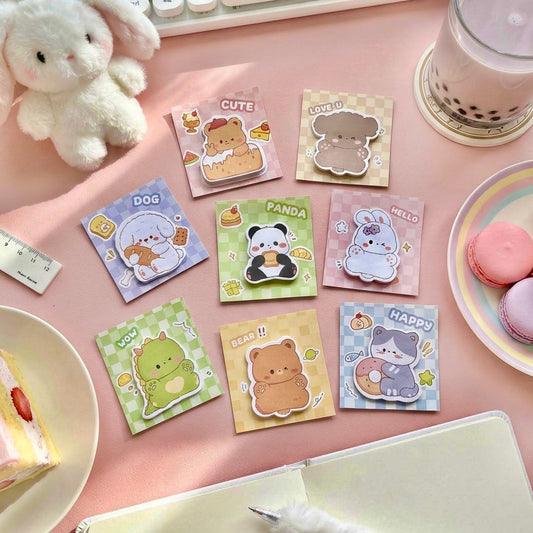 Kawaii Animal Shaped Mini Sticky Note Pads