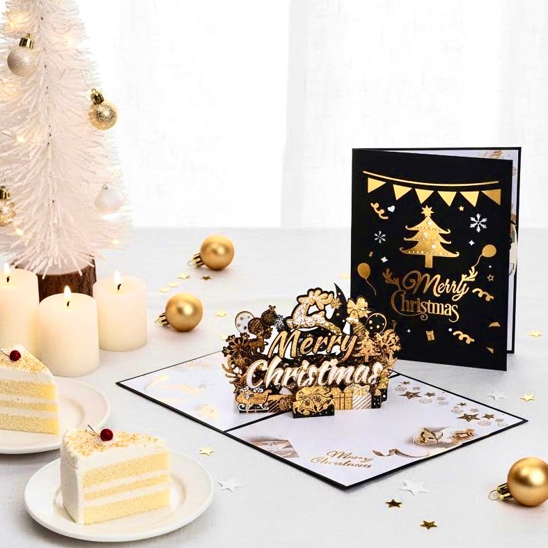 3D Pop-Up Heartwarming Holiday Christmas Card