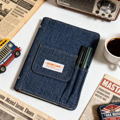 A5 Refillable Notebook | Denim Cover | Blue Jean Vibes Journal