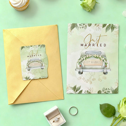 3D Pop-Up Just Married Love Card Wedding Card