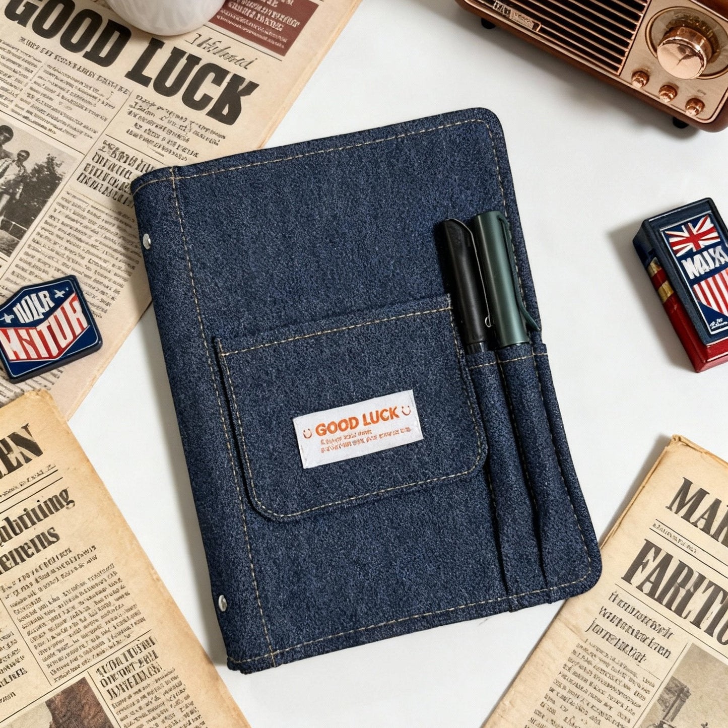 A5 Refillable Notebook | Denim Cover | Blue Jean Vibes Journal