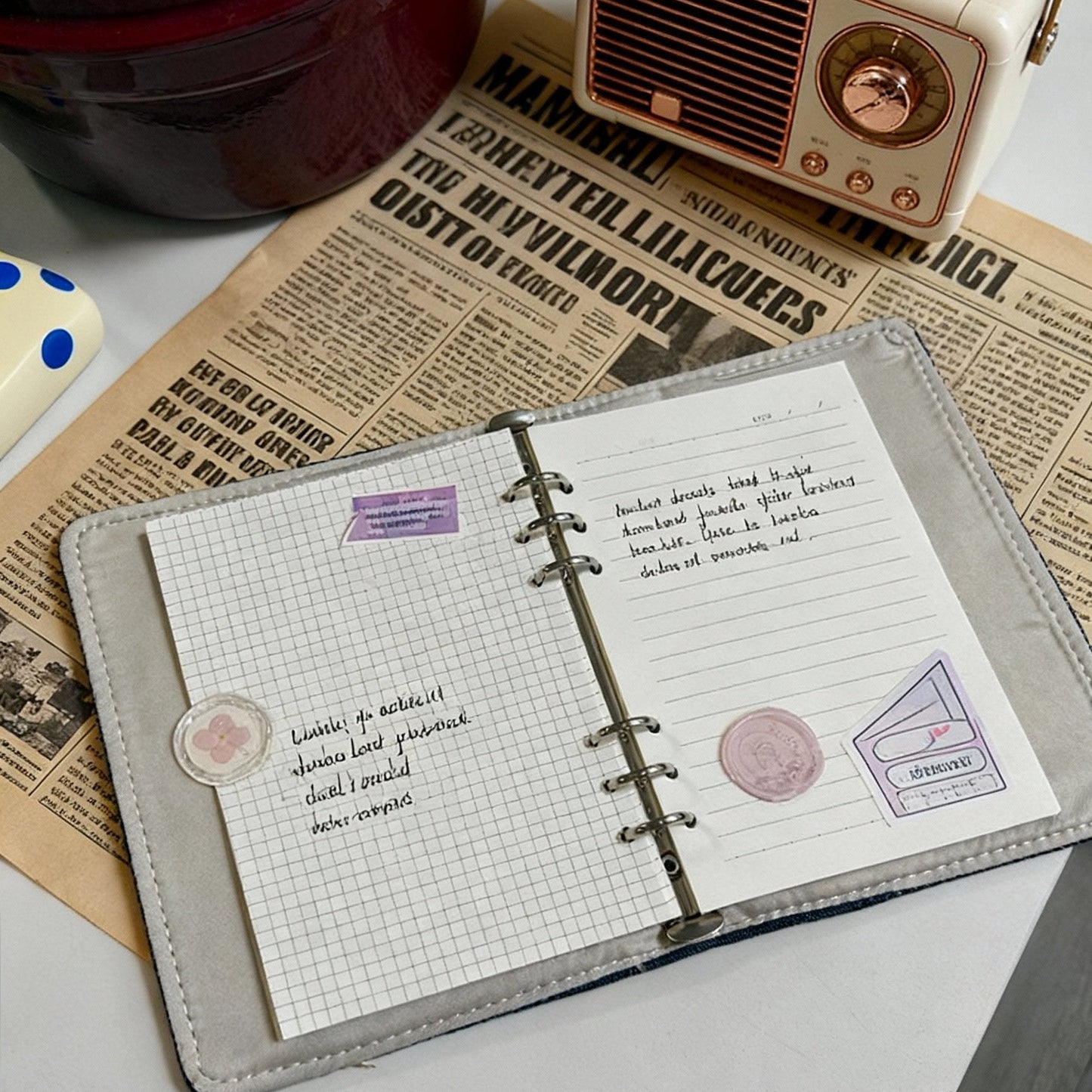 A5 Refillable Notebook | Denim Cover | Blue Jean Vibes Journal