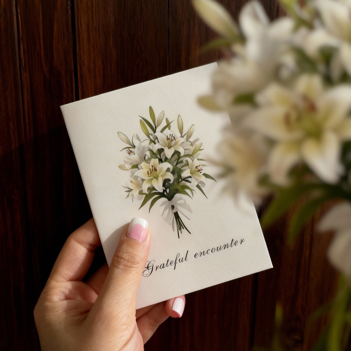 Fresh Bloom Greeting Card Thank You Card