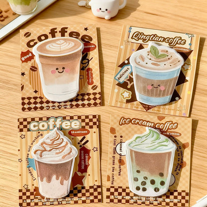 Cozy Café Latte Sticky Notes