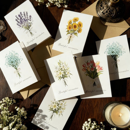 Fresh Bloom Greeting Card Thank You Card