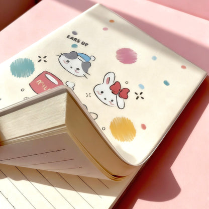 B5 | Matte Sleeves Cover | Japanese-Style Bubbly Cute Critters Notebook