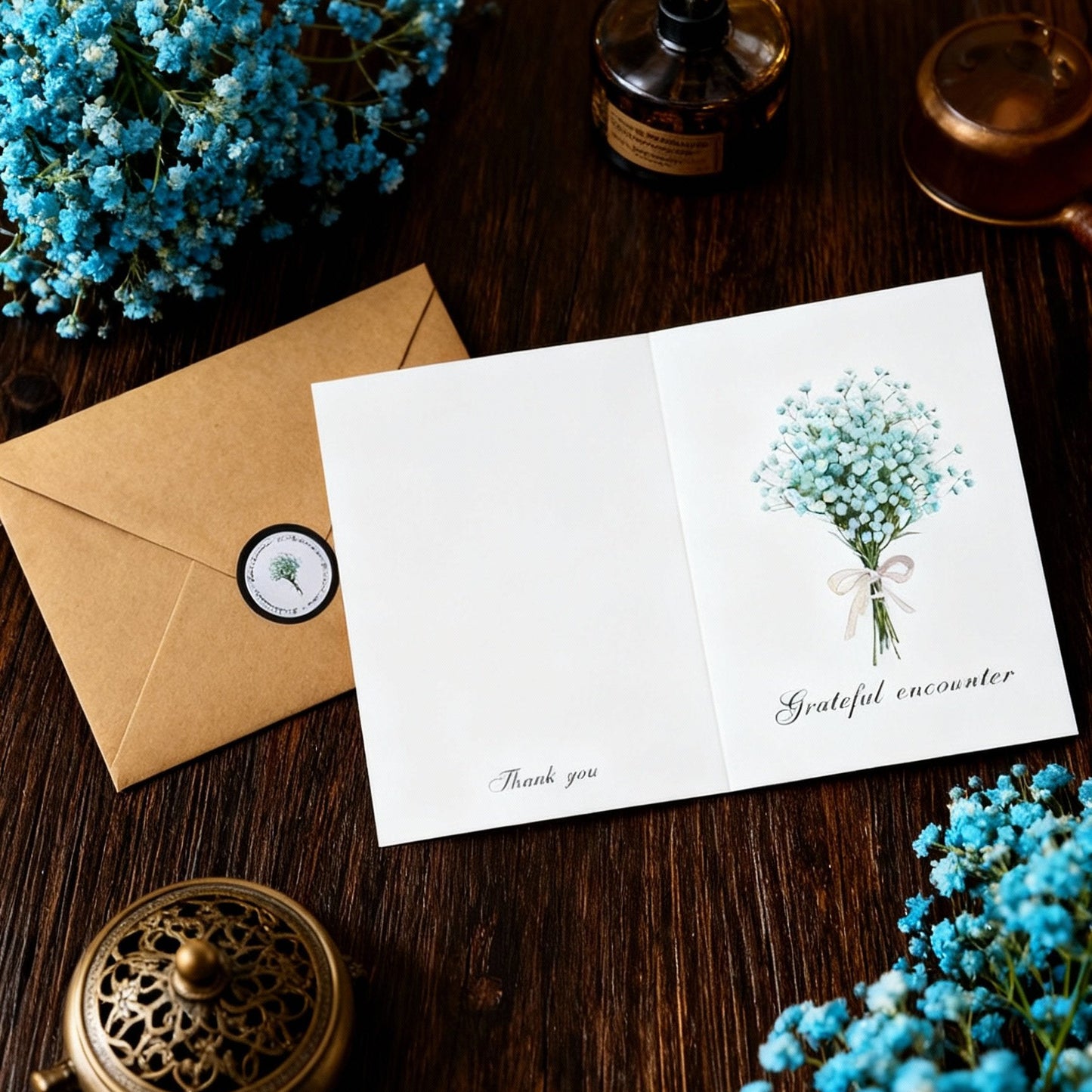 Fresh Bloom Greeting Card Thank You Card