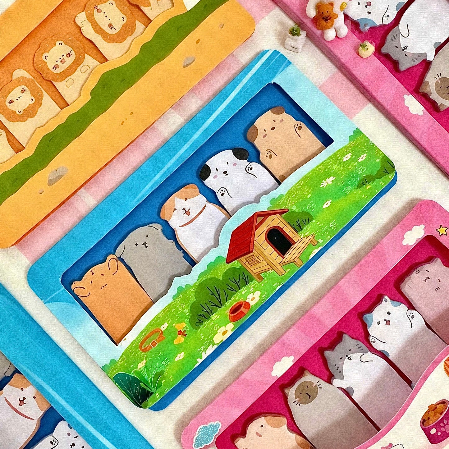 Animal Friends Index Tabs Sticky Notes Set