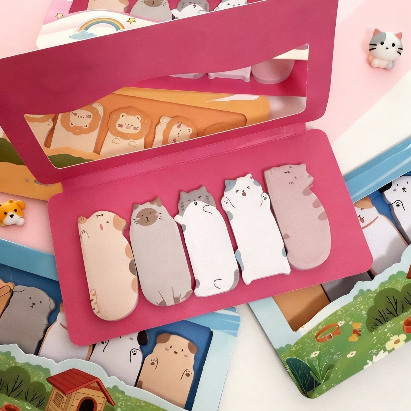 Animal Friends Index Tabs Sticky Notes Set