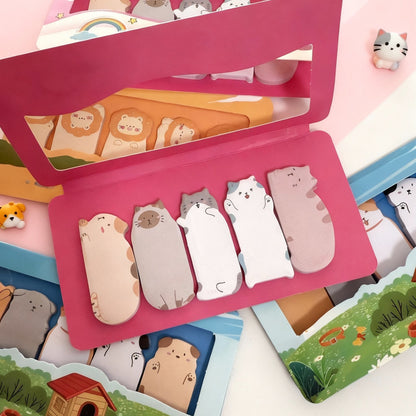 Animal Friends Index Tabs Sticky Notes Set