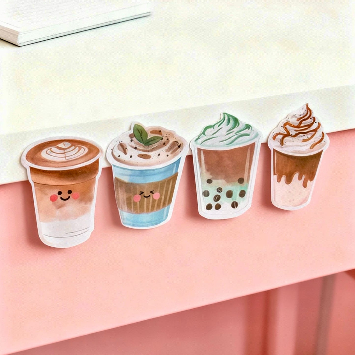Cozy Café Latte Sticky Notes