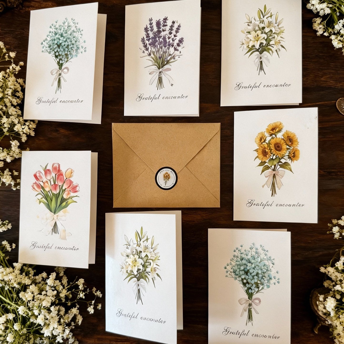 Fresh Bloom Greeting Card Thank You Card