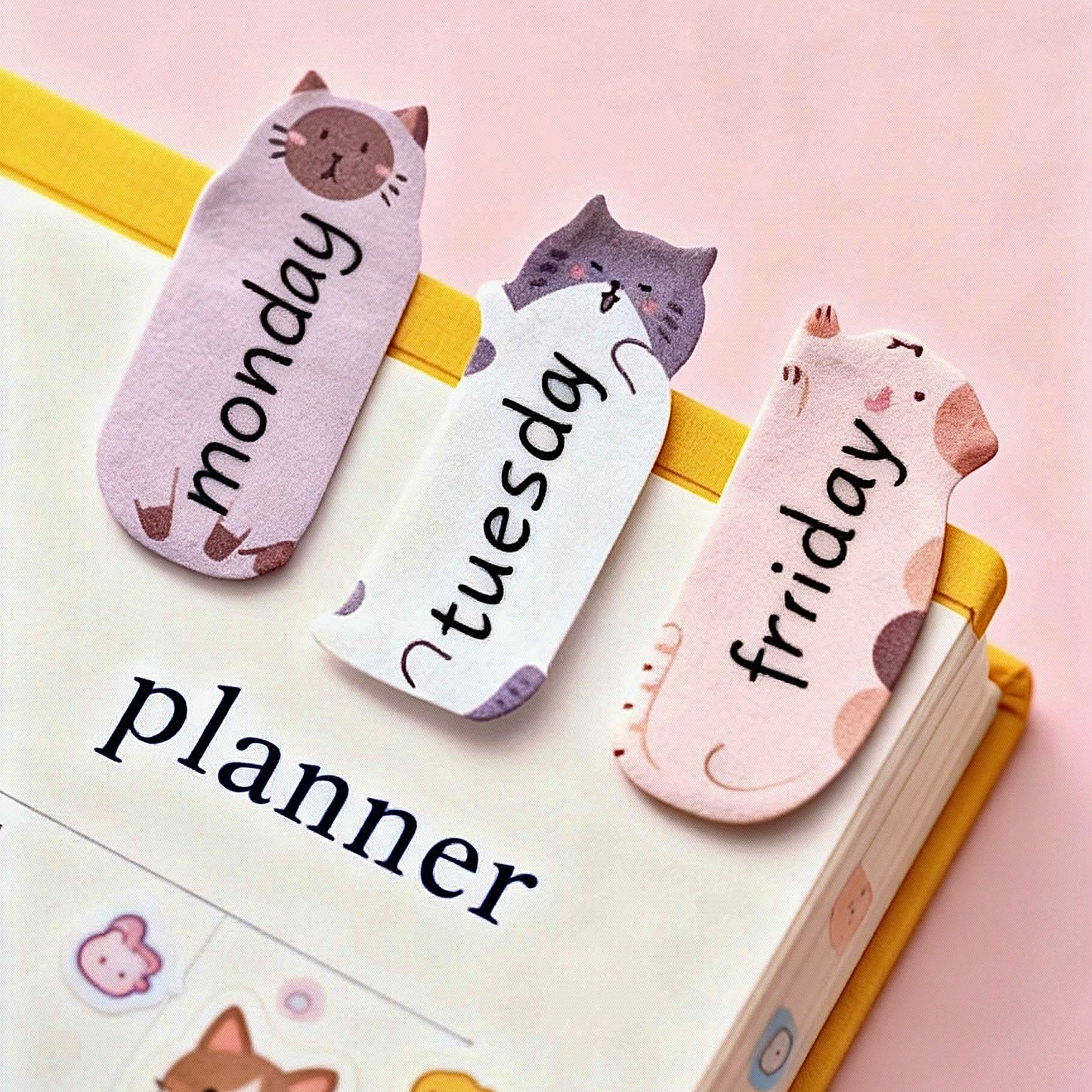 Animal Friends Index Tabs Sticky Notes Set