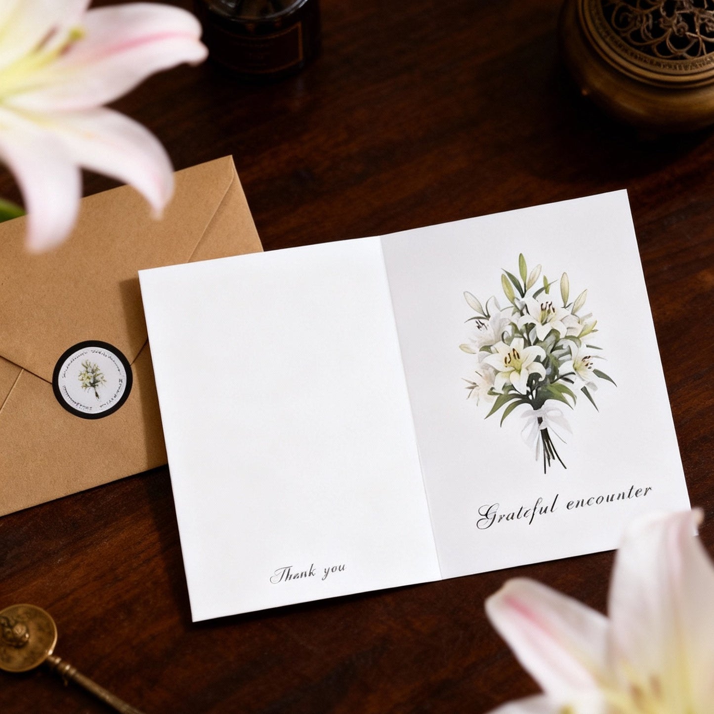 Fresh Bloom Greeting Card Thank You Card