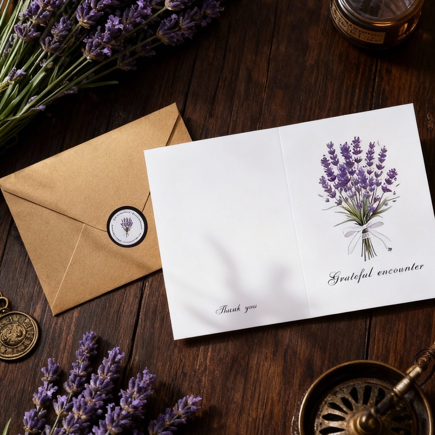 Fresh Bloom Greeting Card Thank You Card