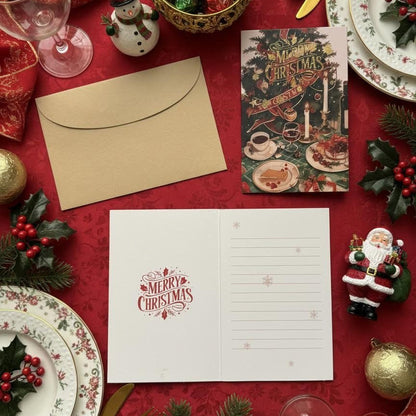 Luxurious Candlelight Small Seasonal Greetings Christmas Cards