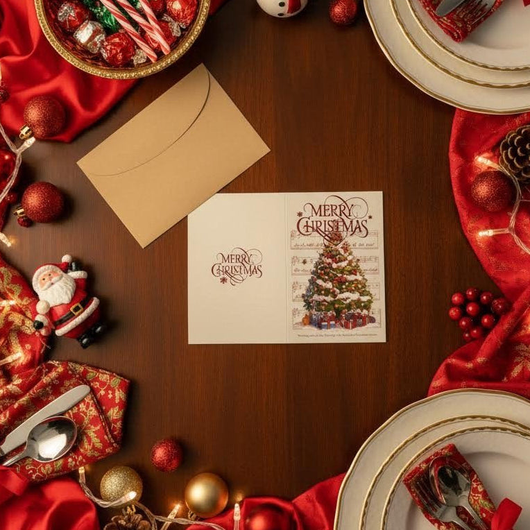 Luxurious Candlelight Small Seasonal Greetings Christmas Cards