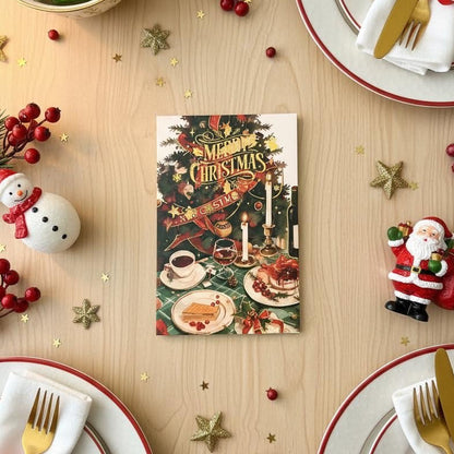 Luxurious Candlelight Small Seasonal Greetings Christmas Cards