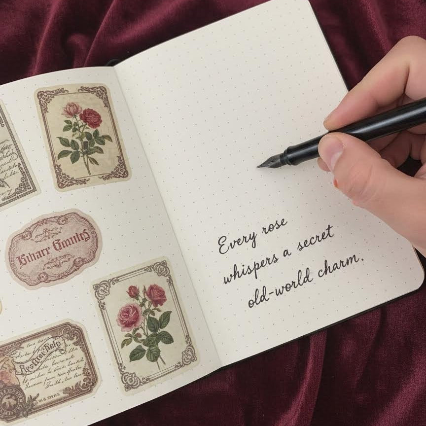 A6 | Premium Textured Cover | Wishful Rose Series Journal Notebook
