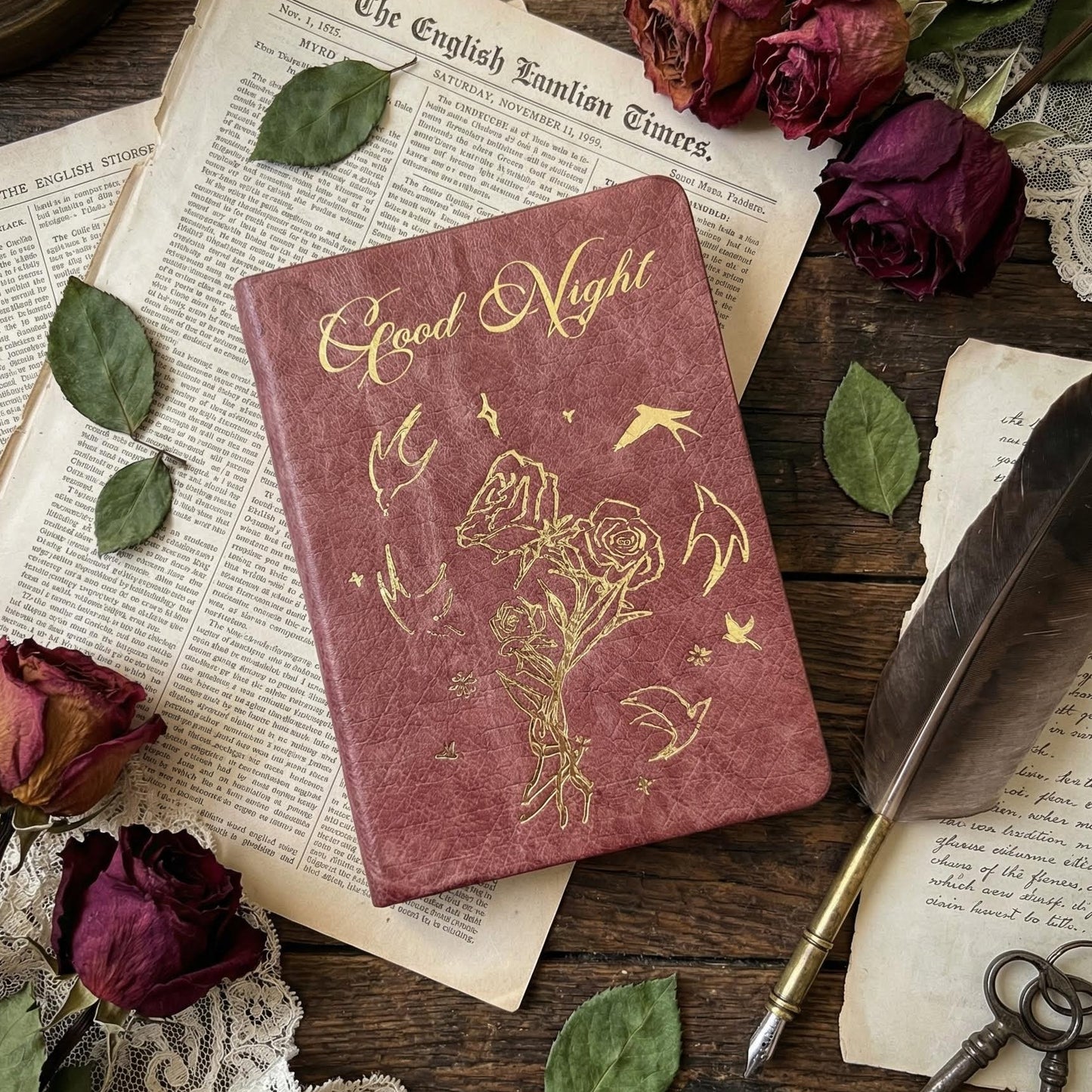 A6 | Premium Textured Cover | Wishful Rose Series Journal Notebook