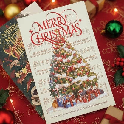 Luxurious Candlelight Small Seasonal Greetings Christmas Cards