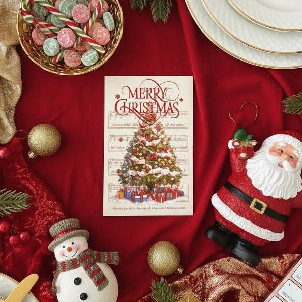 Luxurious Candlelight Small Seasonal Greetings Christmas Cards