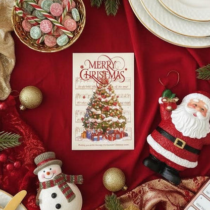 Luxurious Candlelight Small Seasonal Greetings Christmas Cards