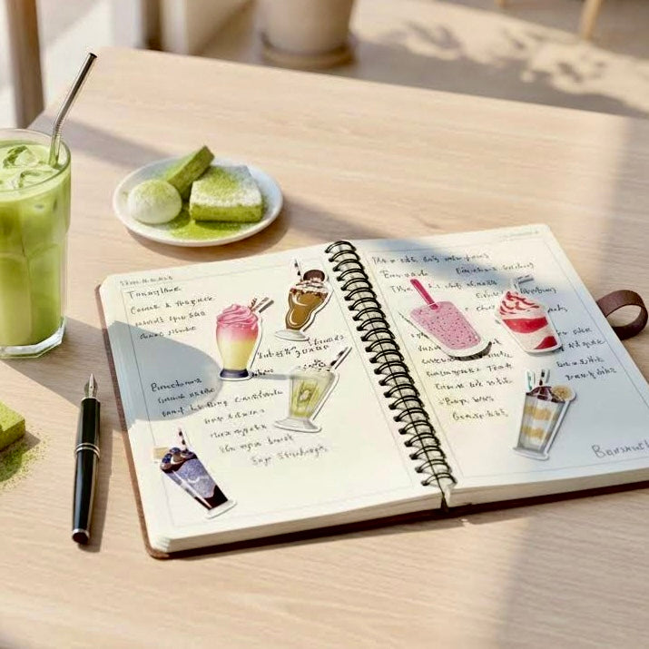 50 Pcs Individual Stickers | Coffee Moments Collection