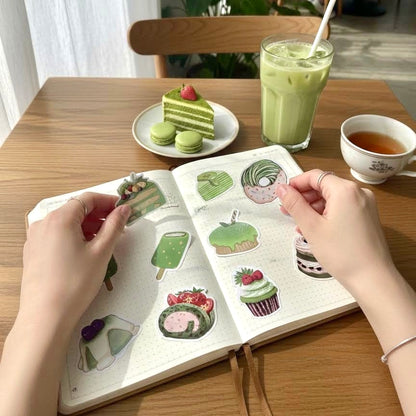 50 Pcs Individual Stickers | Dessert and Snack Collection