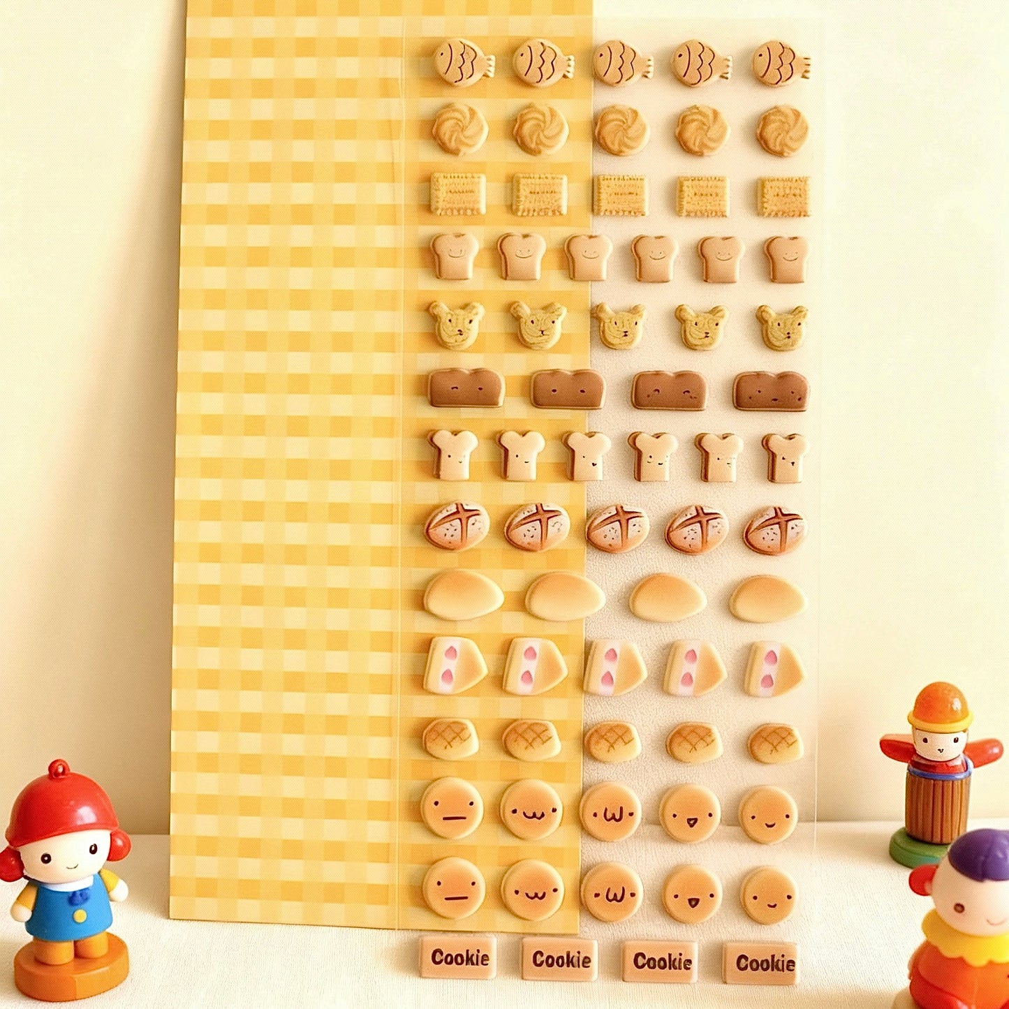 3D Puffy Foam Stickers | Kawaii Bakery Bread and Pastry