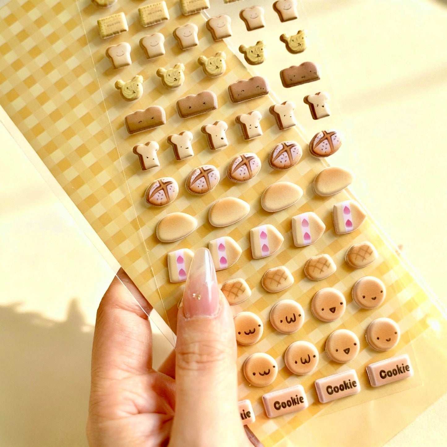3D Puffy Foam Stickers | Kawaii Bakery Bread and Pastry
