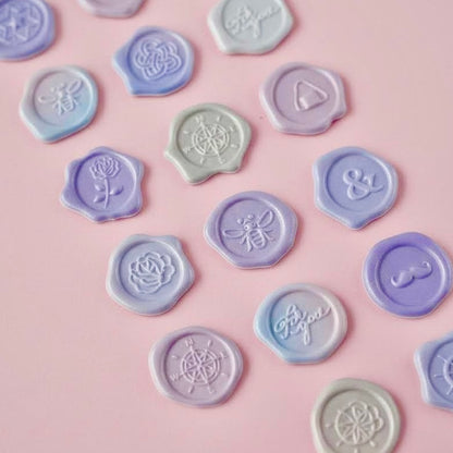 3D Puffy Stickers | Timeless Pearl Wax Seals