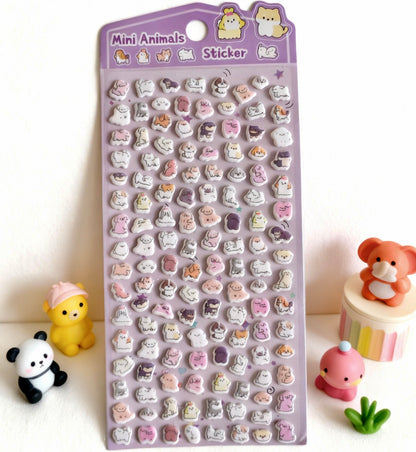 3D Puffy Foam Stickers | Korean-style Mini Tiny Cuties