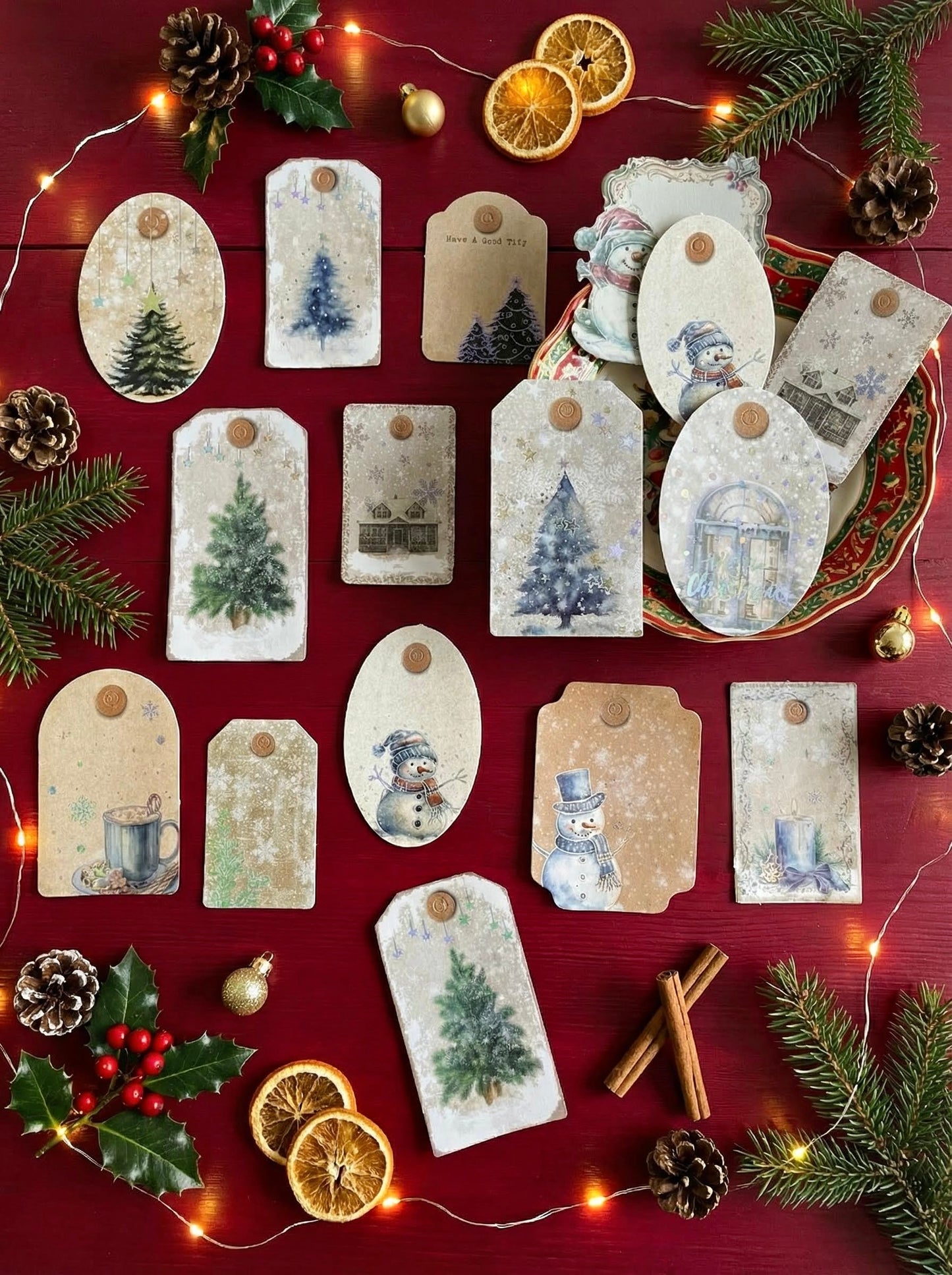 Christmas Stickers - Festive Winter Gift Tags
