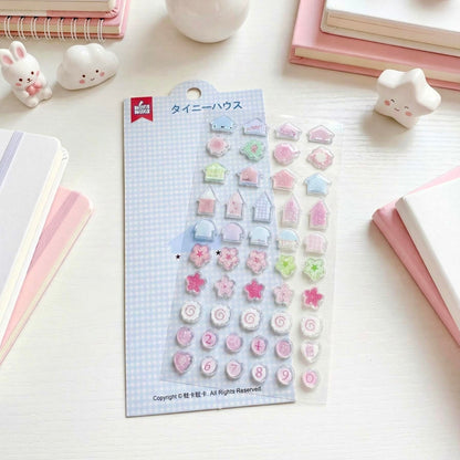 3D Glass-like Epoxy Stickers | Sweet Dream Home