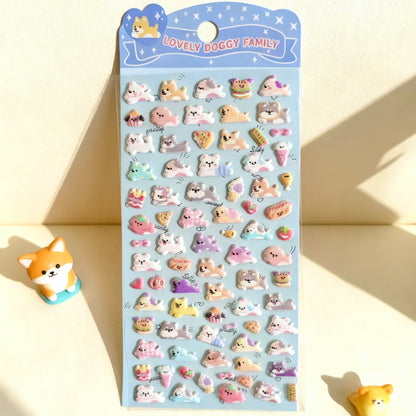 3D Puffy Foam Stickers | Korean-style Mini Tiny Cuties