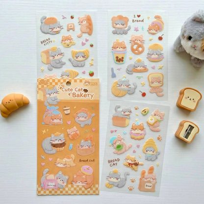 4 Sheets Sticker Set - Pets Coffee Time