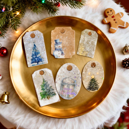 Christmas Stickers - Festive Winter Gift Tags