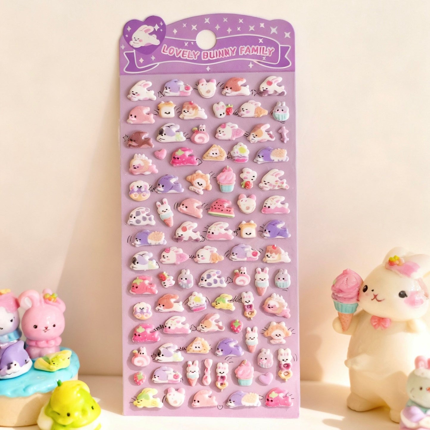 3D Puffy Foam Stickers | Korean-style Mini Tiny Cuties