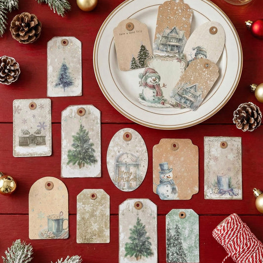 Christmas Stickers - Festive Winter Gift Tags